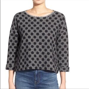 Madewell Maude Polka Dot Jacquard Top